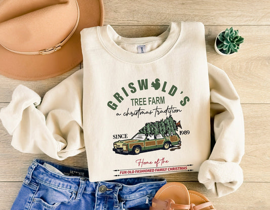 Griswolds tree crewneck