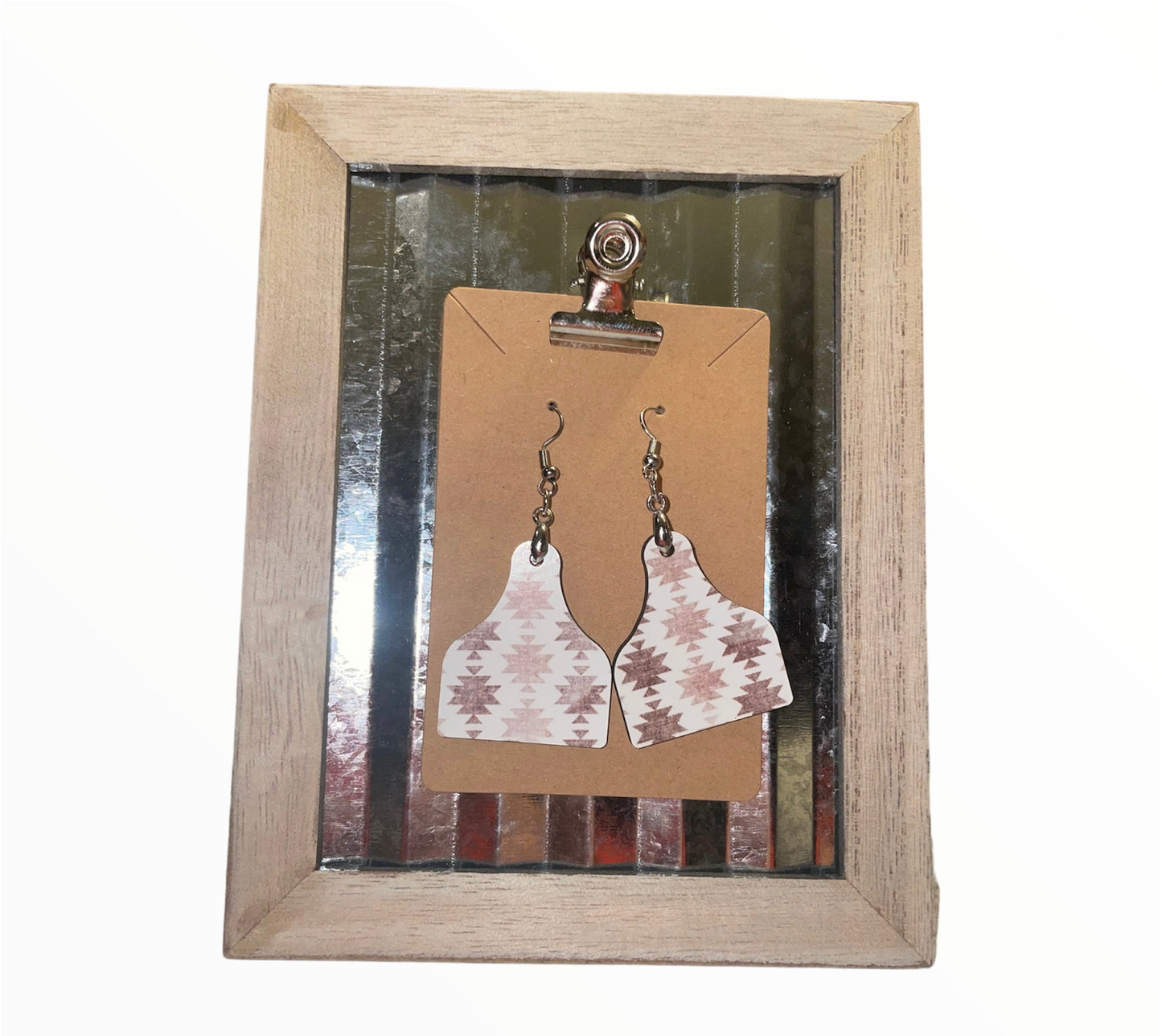 Cow Tag Earrings